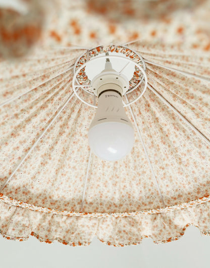 Suspension conique avec volant Emilia "fleurettes"