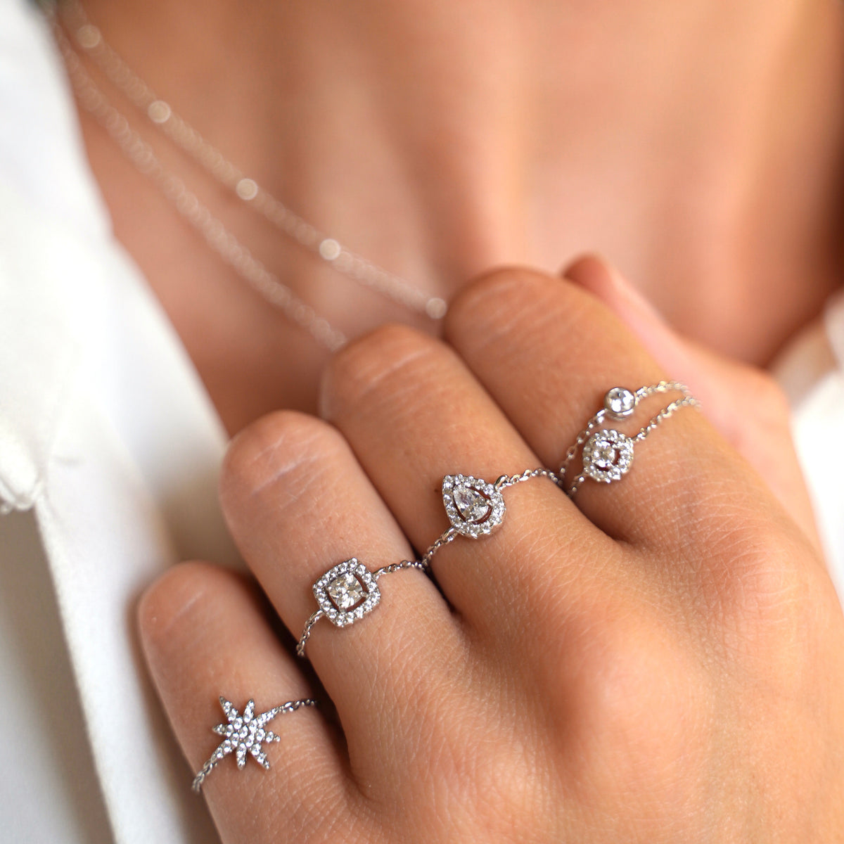 Bague chaine Éclat