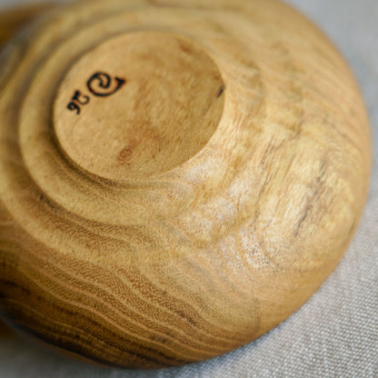 Coupelles en bois fait-main - Double cœur