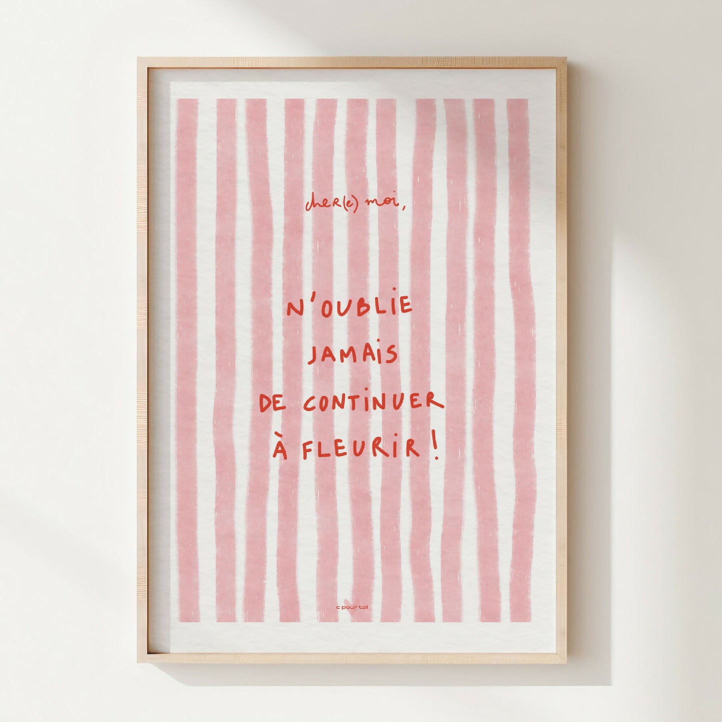 KEEP BLOOMING ・ Affiche