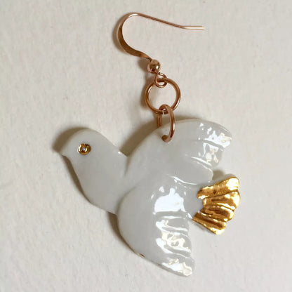 Boucles d'oreille colombes