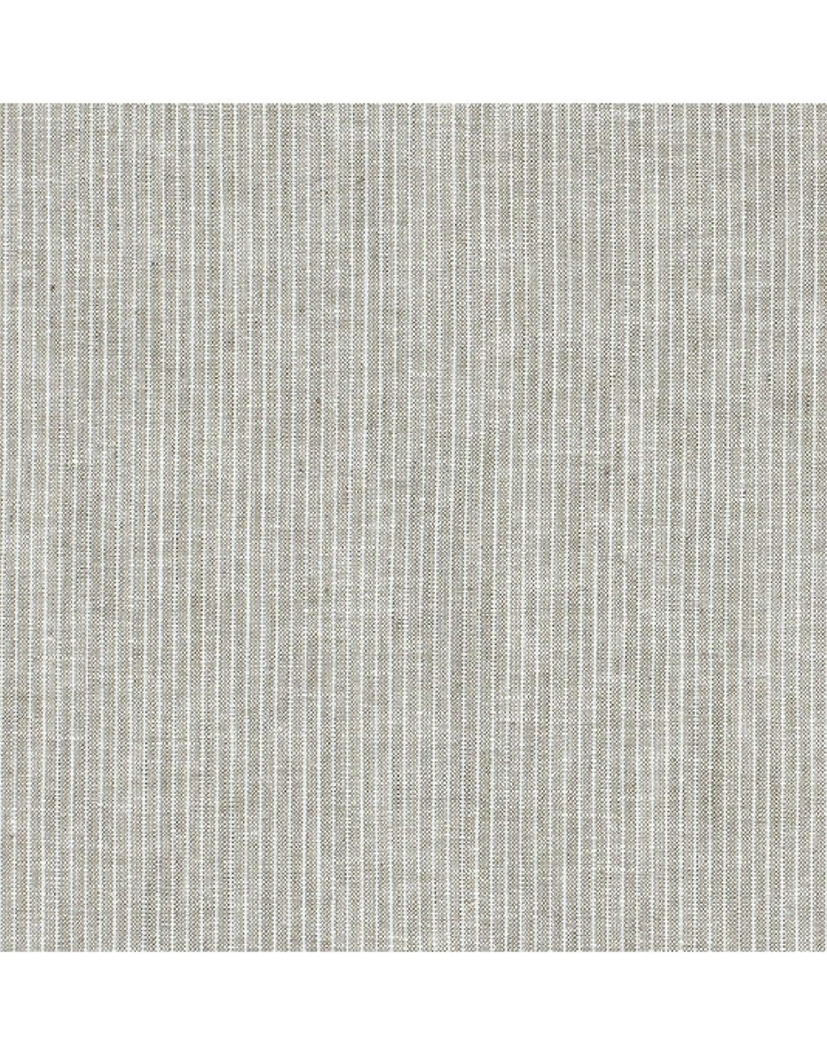 Tissu gris à rayures fines, surface texturée et plissée