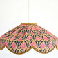 Suspension "Cosette" en Tissu Floral Goa - Abat-jour Festonné Style Vintage Made in France