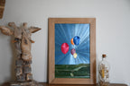 tableau en marqueterie de paille