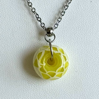 Collier - Artichaut Soleil - Perle en verre de Murano