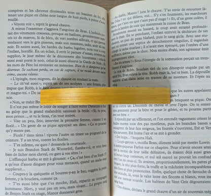 Bague de lecture avec Marqueterie de Paille Jaune