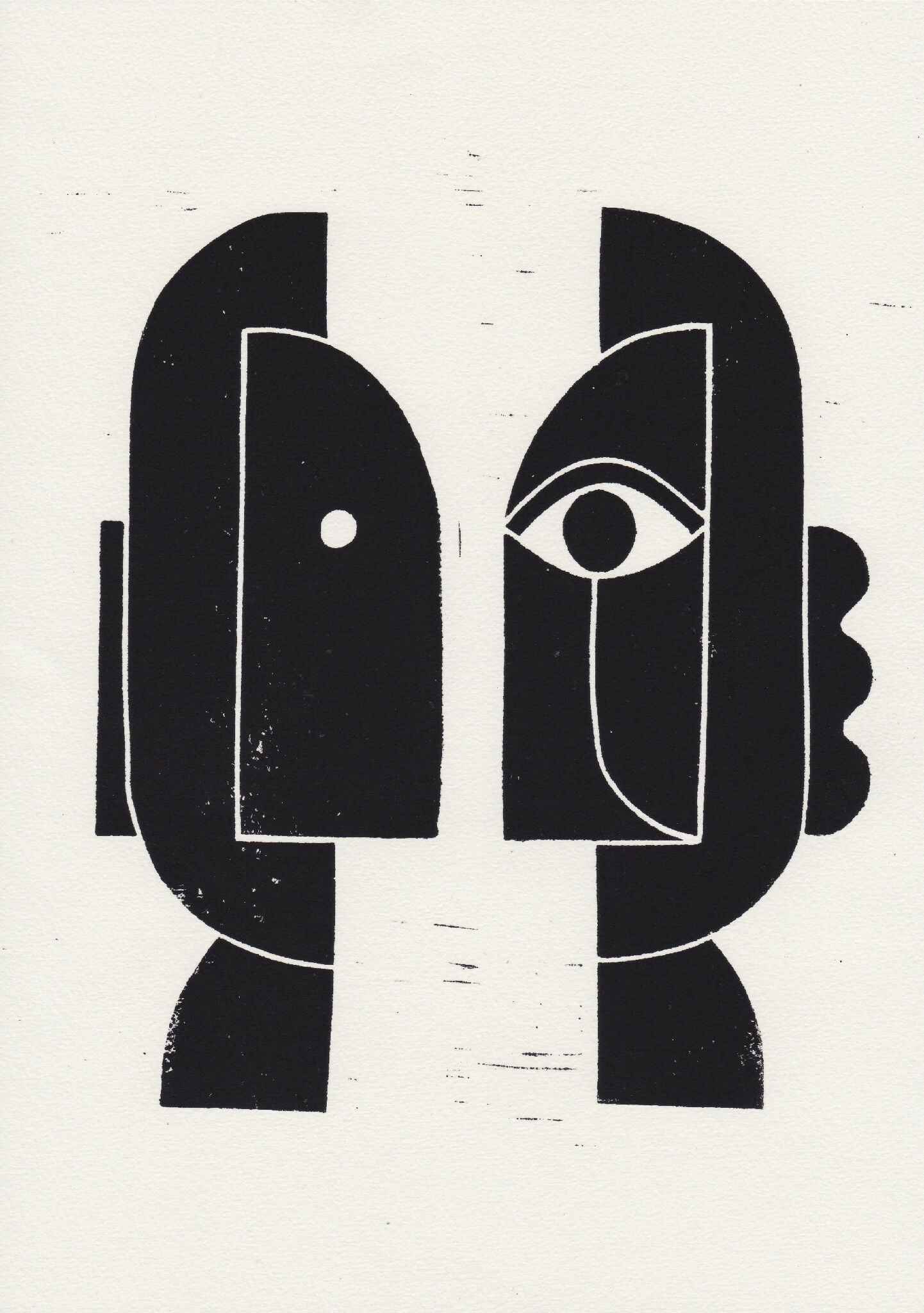 Linogravure - PREMIER REGARD