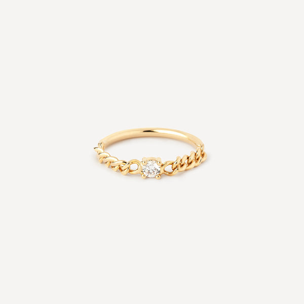 Bague chaine Zircon