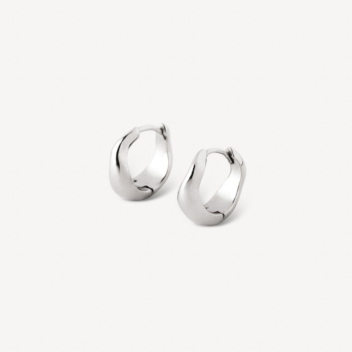 Boucles d'oreilles Ondulées Argent