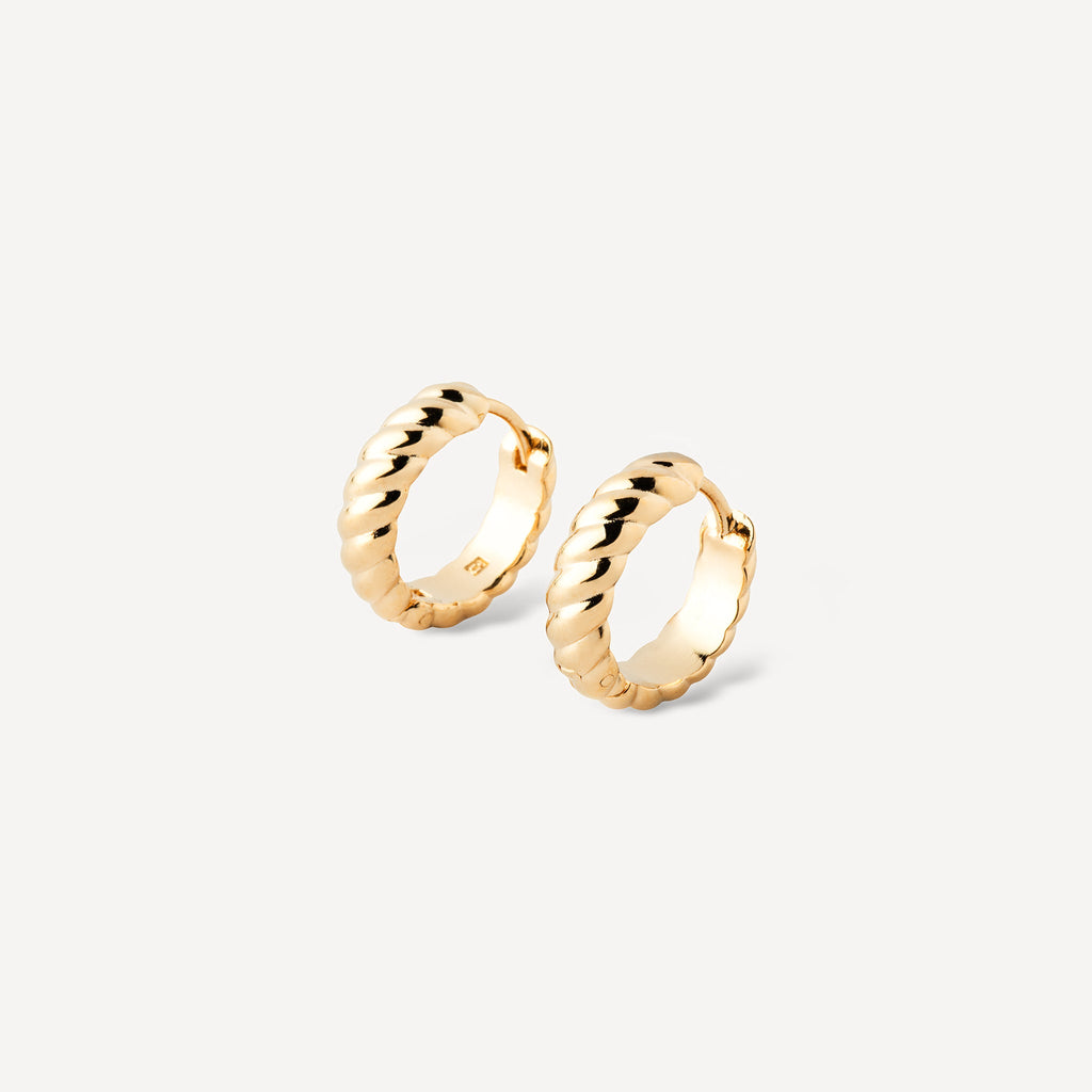 Boucles d'oreilles Torsade