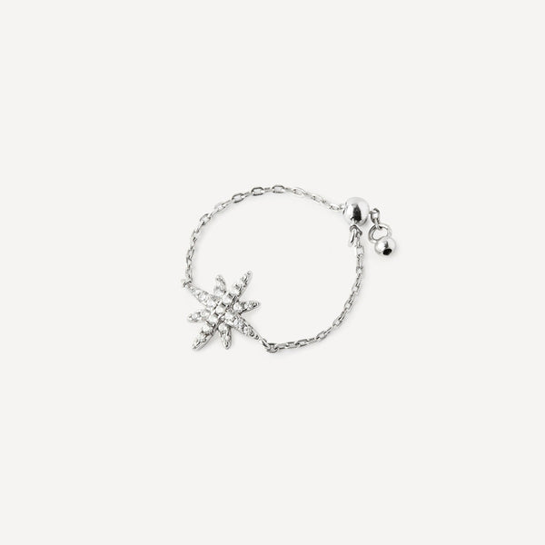 Bague chaine Étoile du Nord