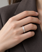 Alliance écaille en argent massif personnalisable pour homme et pour femme