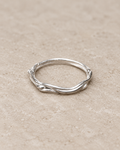 Alliance simple et originale fil enroulé en argent Massif 925