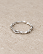 Alliance simple et originale fil enroulé en argent Massif 925