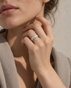 Alliance Cellule en argent massif 925 recyclé pour homme et femme