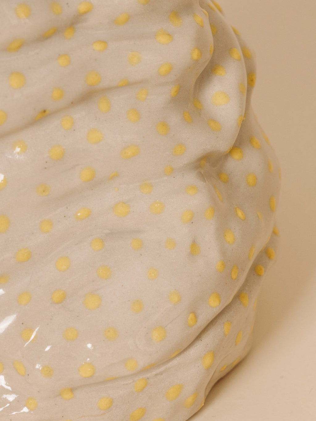 Vase CIRCUS Confettis M YELLOW (pièce unique)