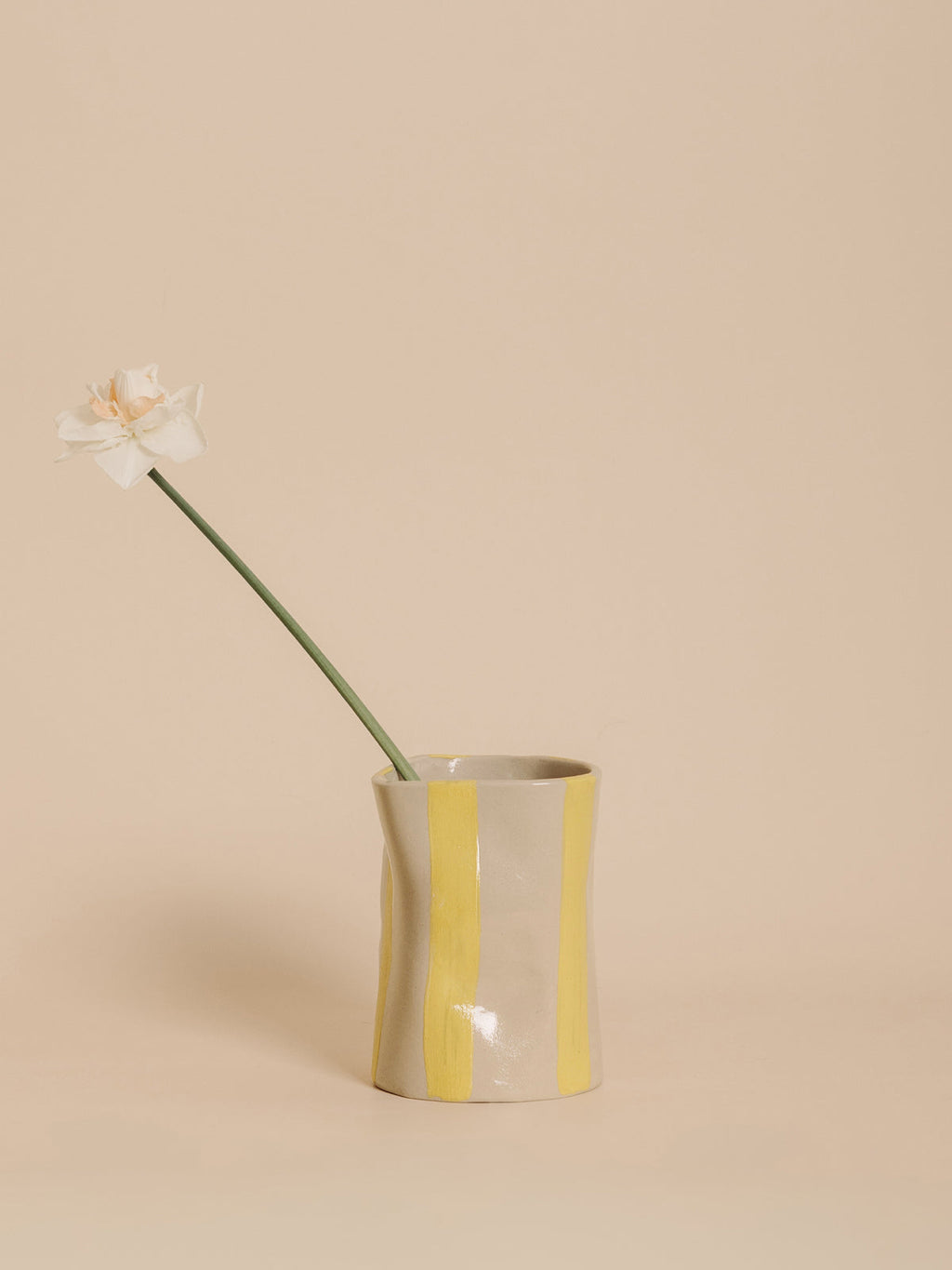 Vase CIRCUS rayé YELLOW