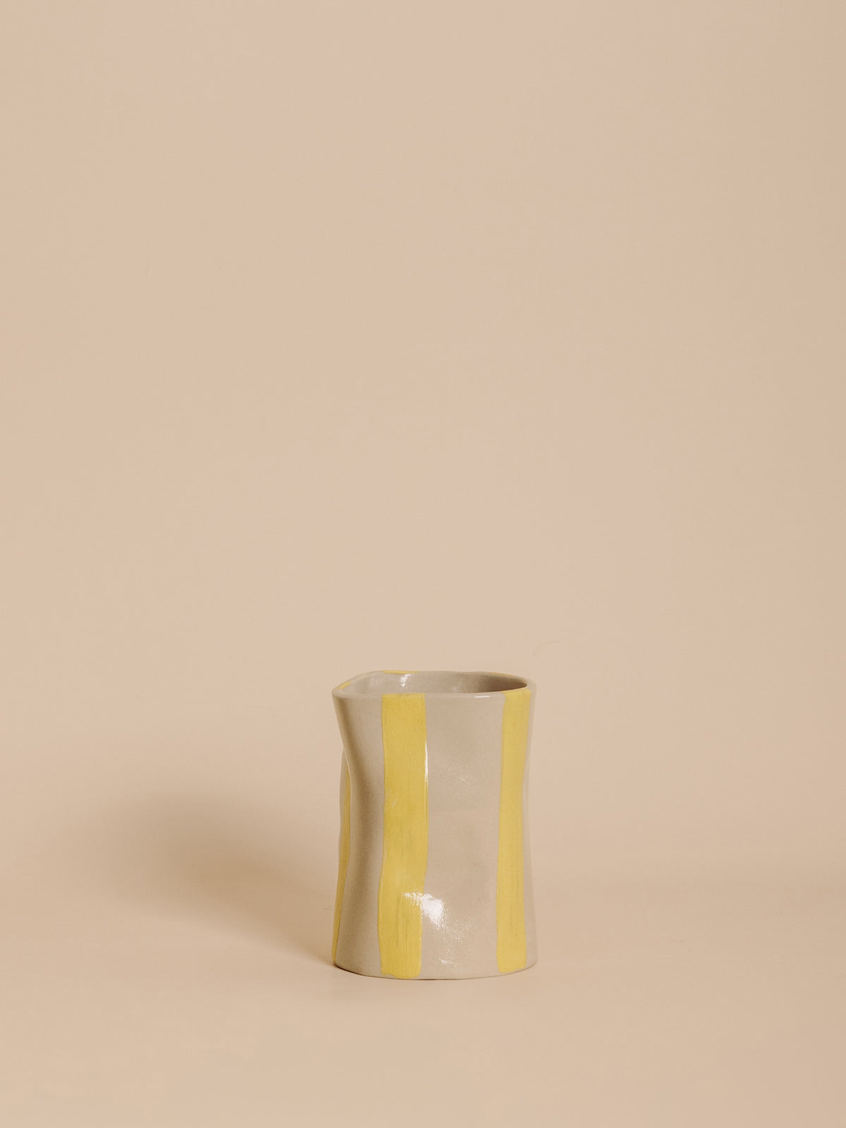 Vase CIRCUS rayé YELLOW