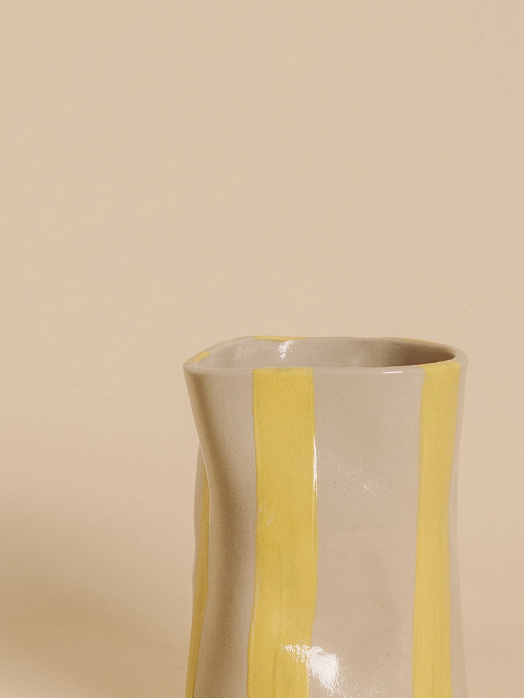 Vase CIRCUS rayé YELLOW
