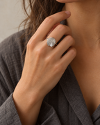 Bague nid en argent massif recyclé