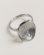 Bague nid en argent massif recyclé