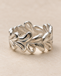 Bague couronne en argent massif 925