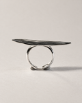 Bague 3 doigts Olivine réglable en argent massif recyclé