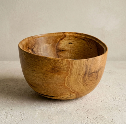 Bol en bois fait-main - Onde tannée