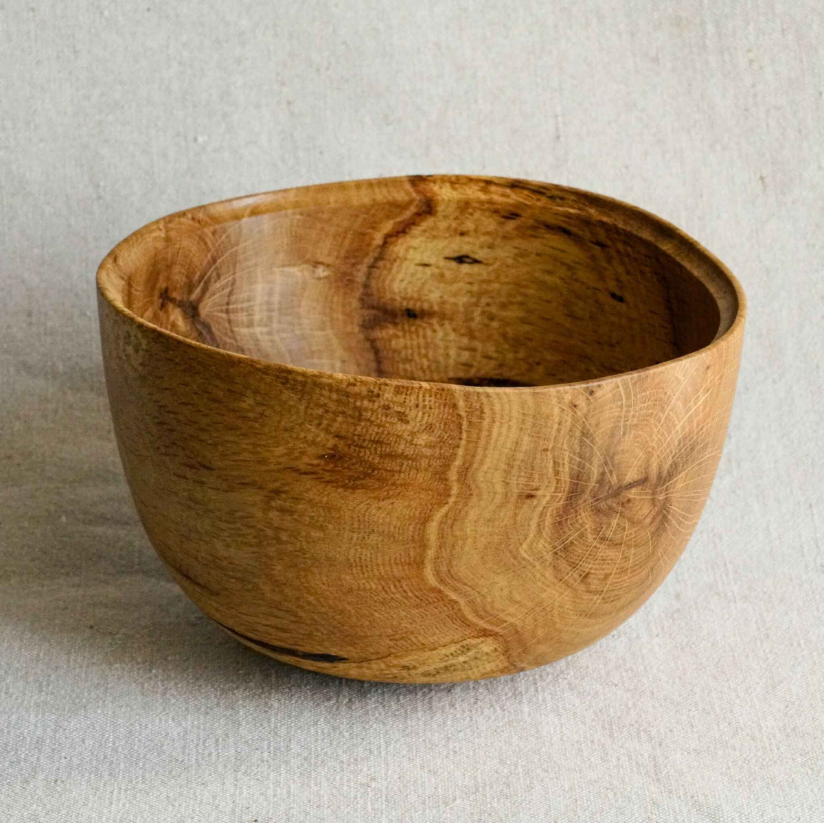 Bol en bois fait-main - Onde tannée