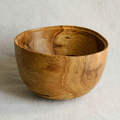 Bol en bois fait-main - Onde tannée