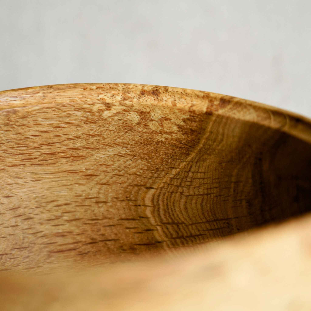Bol en bois fait-main - Onde tannée