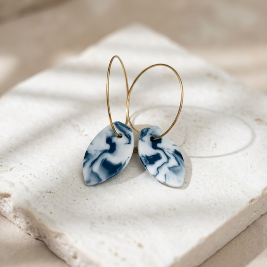 Boucles d'oreille créoles collection Yellow pour femme