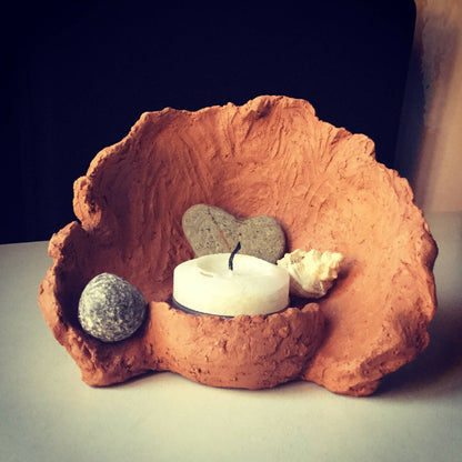 Bougeoir ceramique artisanale fait main
