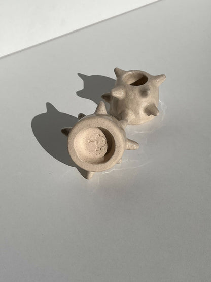 Bougeoir ceramique artisanale fait-main vaisselle