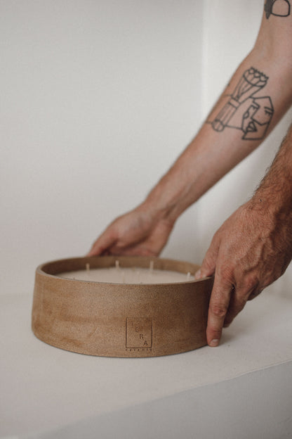 Bougie artisanale cire vegetale made in France fleur oranger