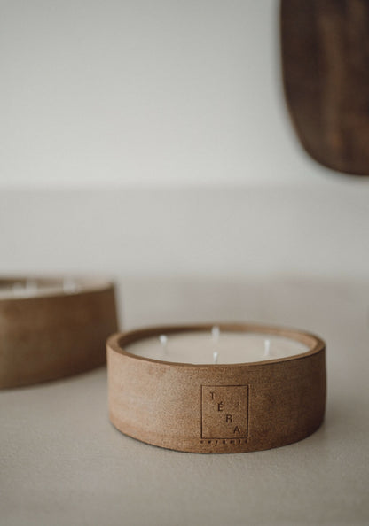 Bougie artisanale cire vegetale made in France fleur oranger