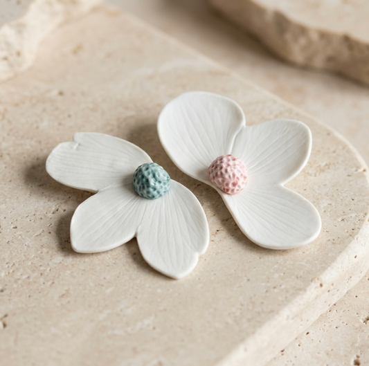 Porcelain magnetic brooch