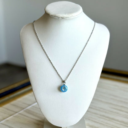 Collier - Artichaut Turquoise - Perle en verre de Murano