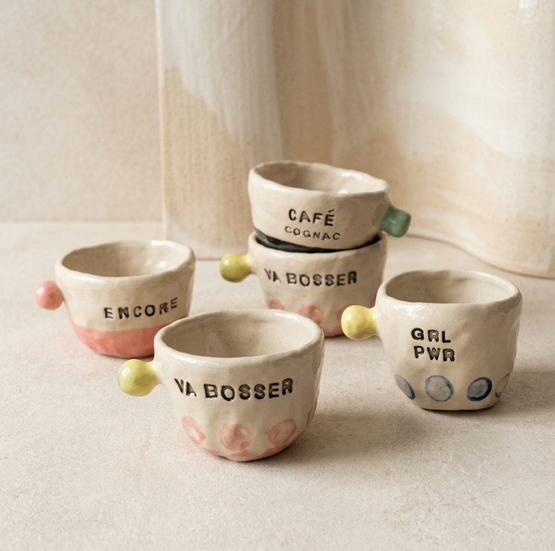 Tasses espresso à messages