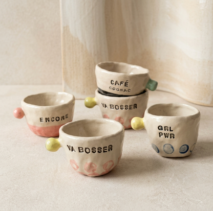 Tasses espresso à messages