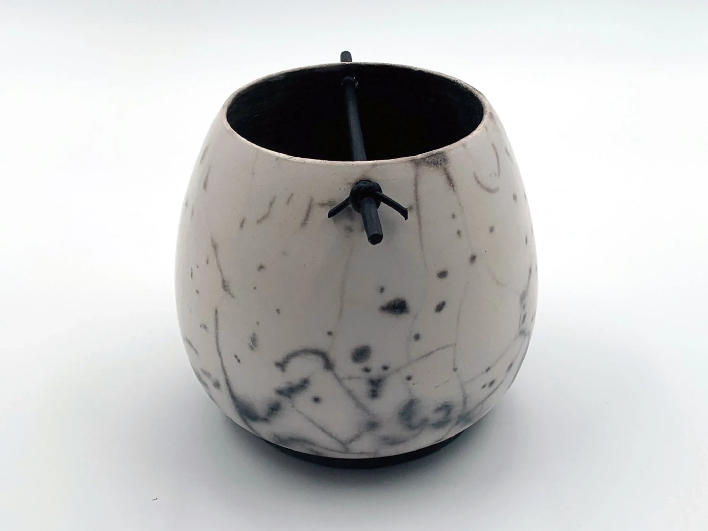 Vase en Raku nu