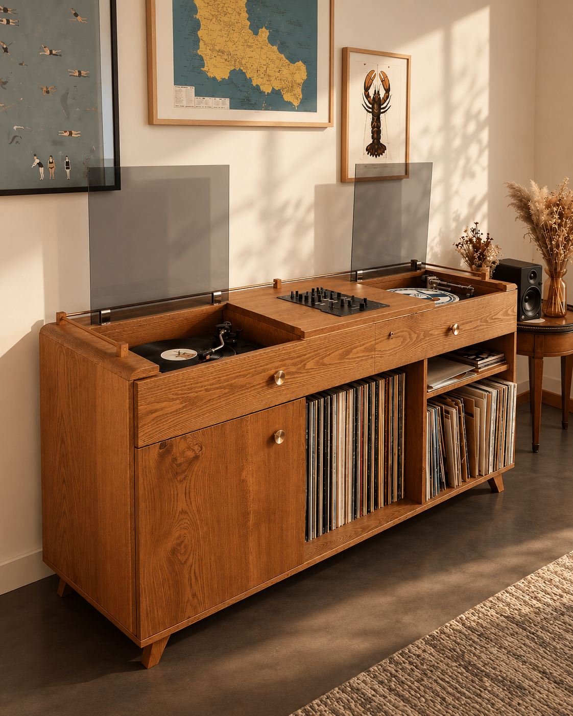 Vinyl Record Storage Unit