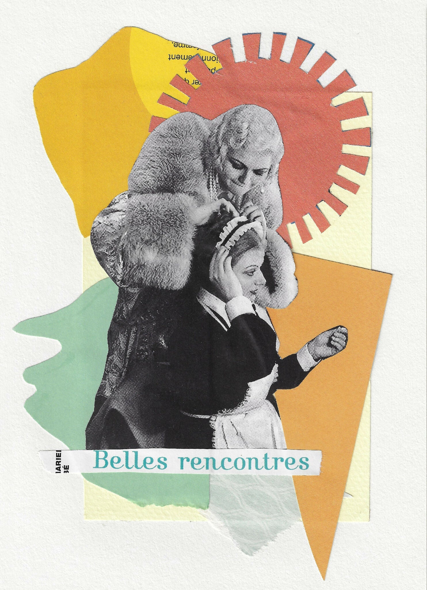 Collage illustration artisanat fait-main art contemporain