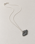 Petit collier floral, en argent massif 925 recyclé