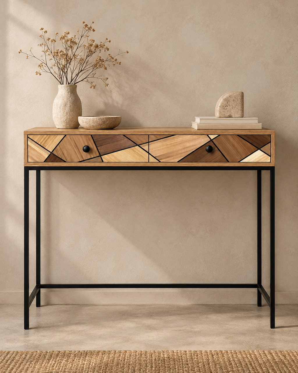 Oak Colors Console Table