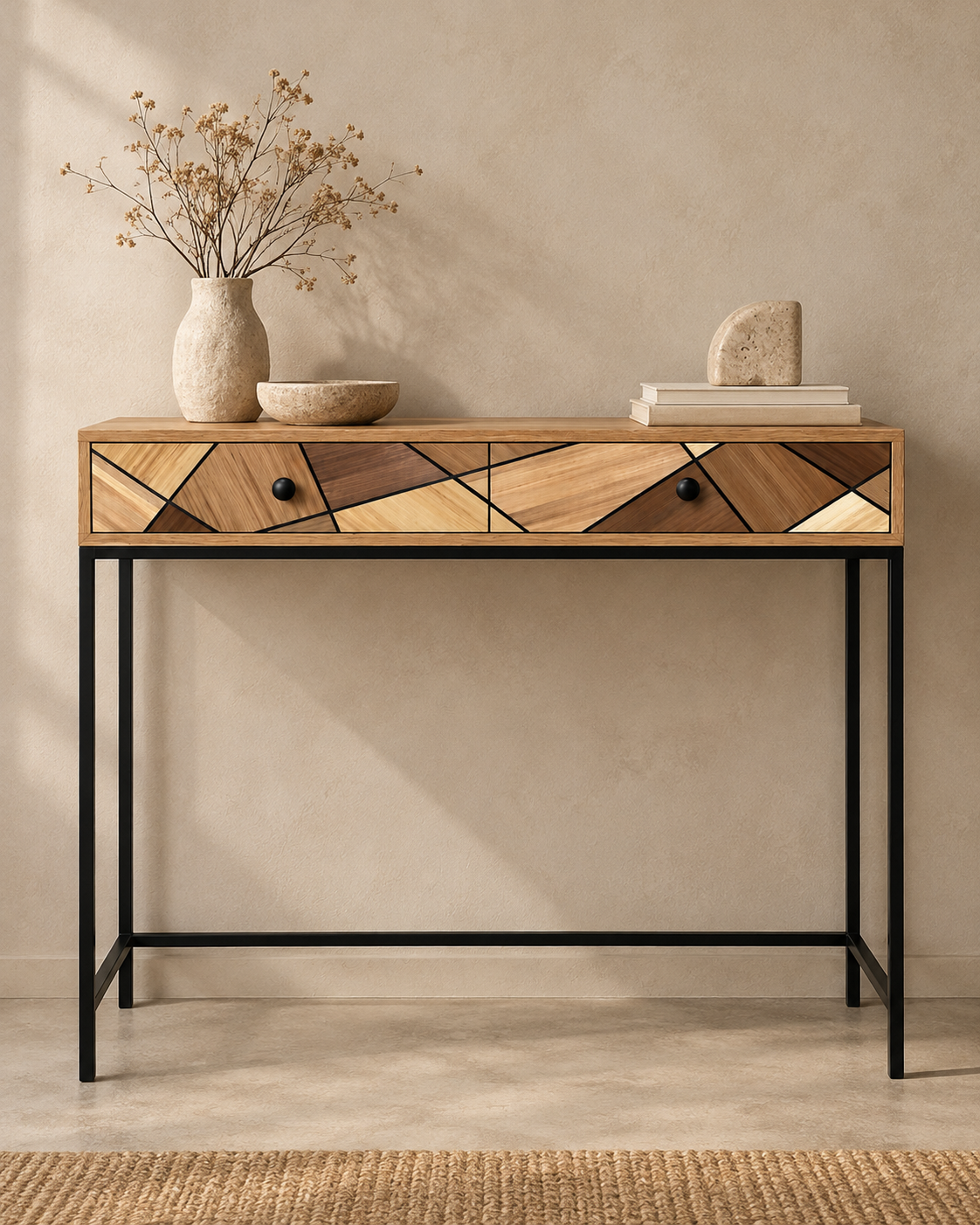 Oak Colors Console Table
