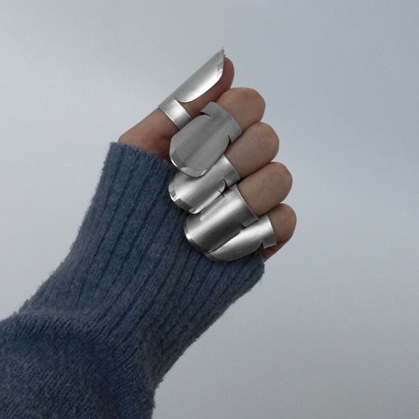 Faux ongles pour manucure française, capsules métalliques demi-lune