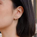 Boucles d'oreilles chaine Ella