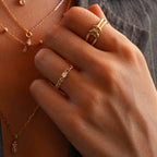 Bague chaine Zircon