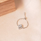 Bague chaine Goutte